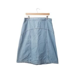 Old Navy High Rise Denim Midi Skirt Size 12